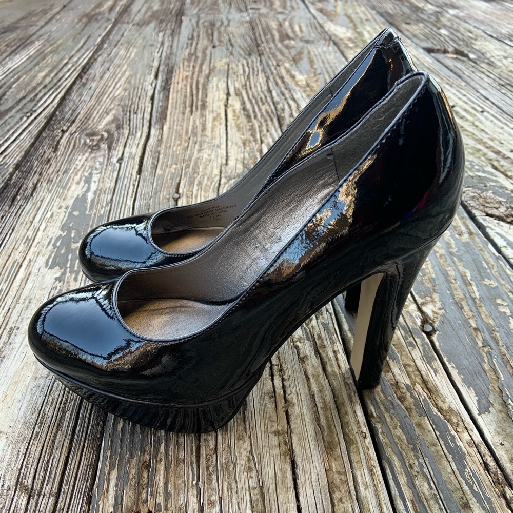 G by Guess Patent Chunky Heels